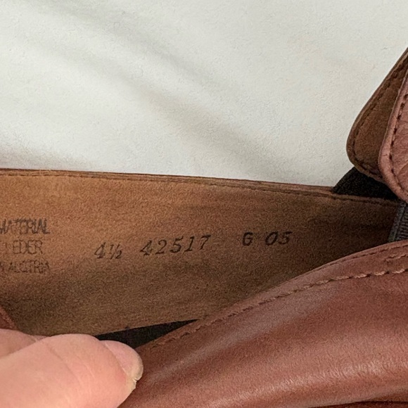 Paul Green Brown Leather Loafers - Picture 3 of 3